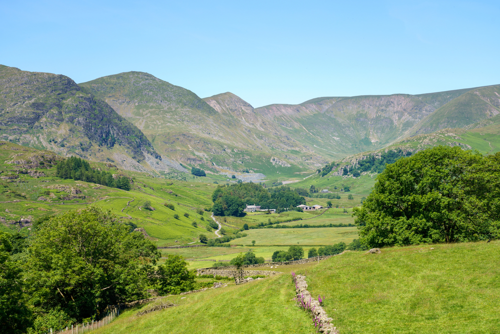 The valley near Kentmere in the Lake District UK